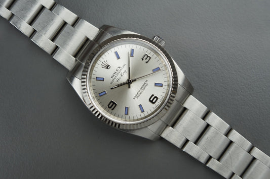 Air-King 34mm Automatik 114234 Lila Indizes