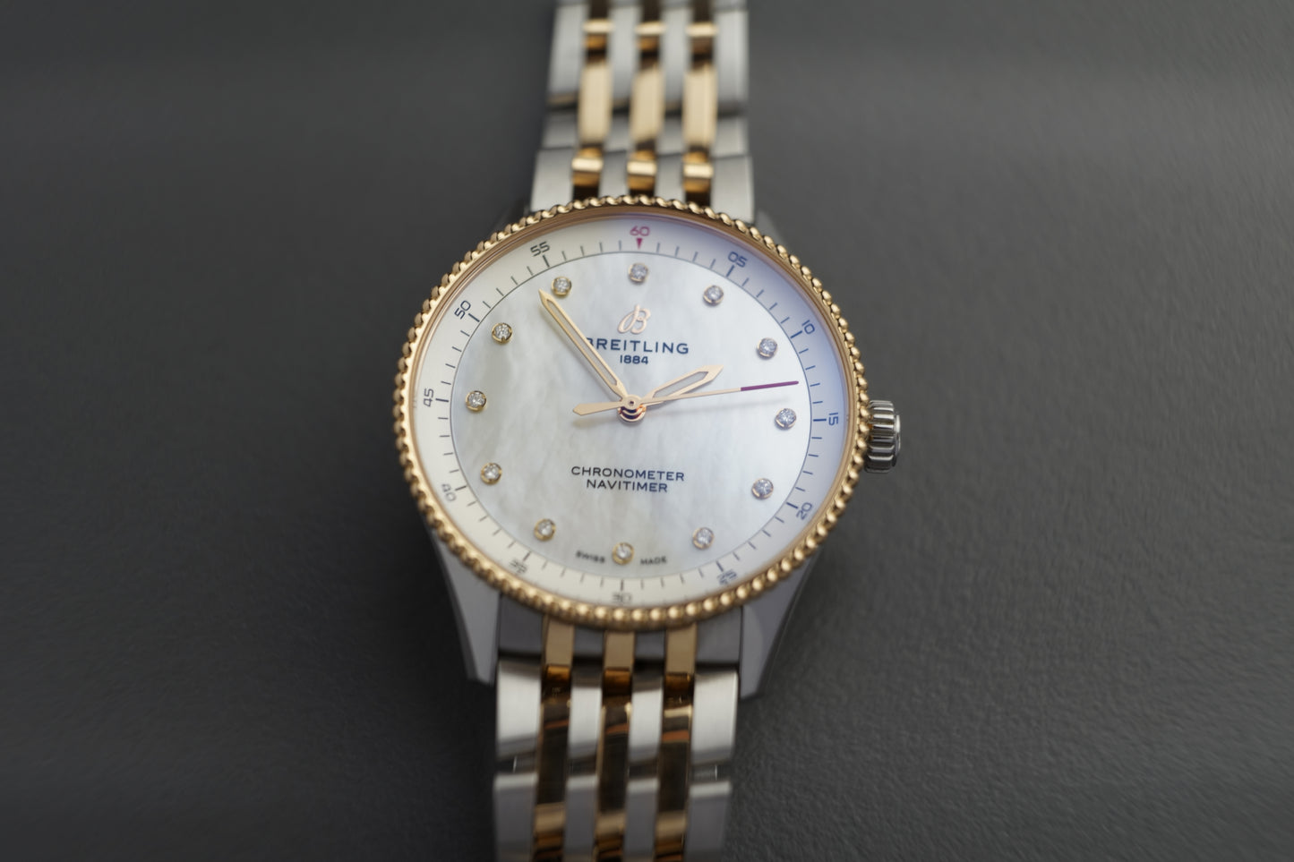 Navitimer Lady Perlmutt Diamanten 32mm | Top Zustand Full Set U77320