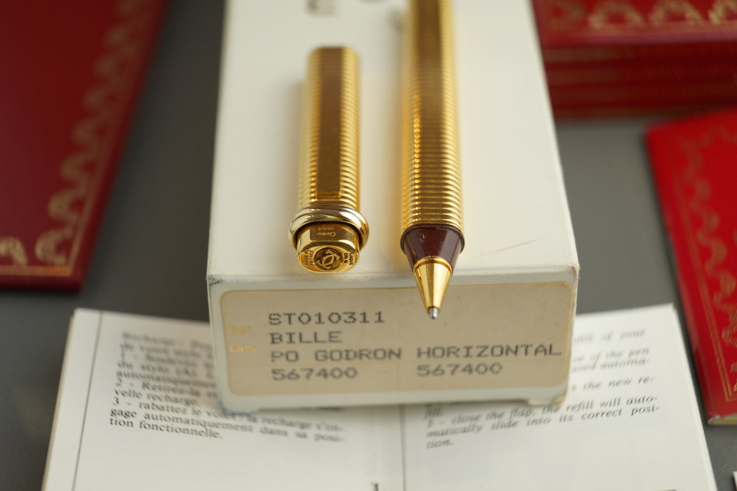 Cartier Vendome Trinity Kugelschreiber - seltenes Full Set