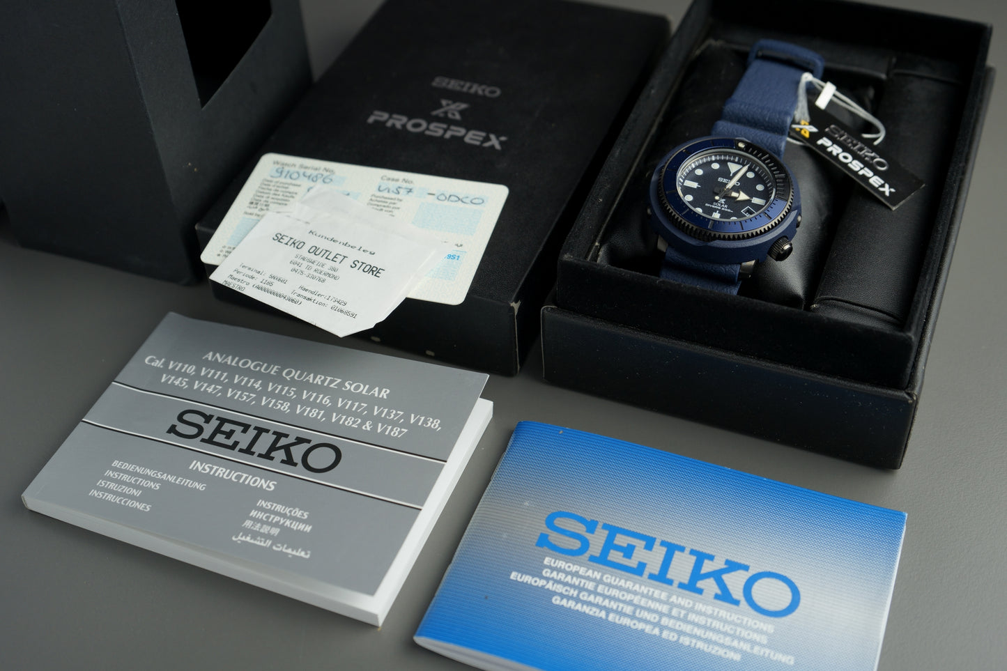 Seiko Prospex Solar Tuna Full Set SNE553P1