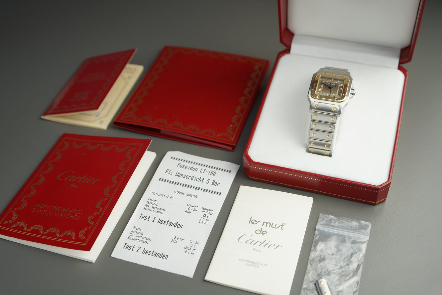Cartier Santos Galbèe 29 x 41 Full Set