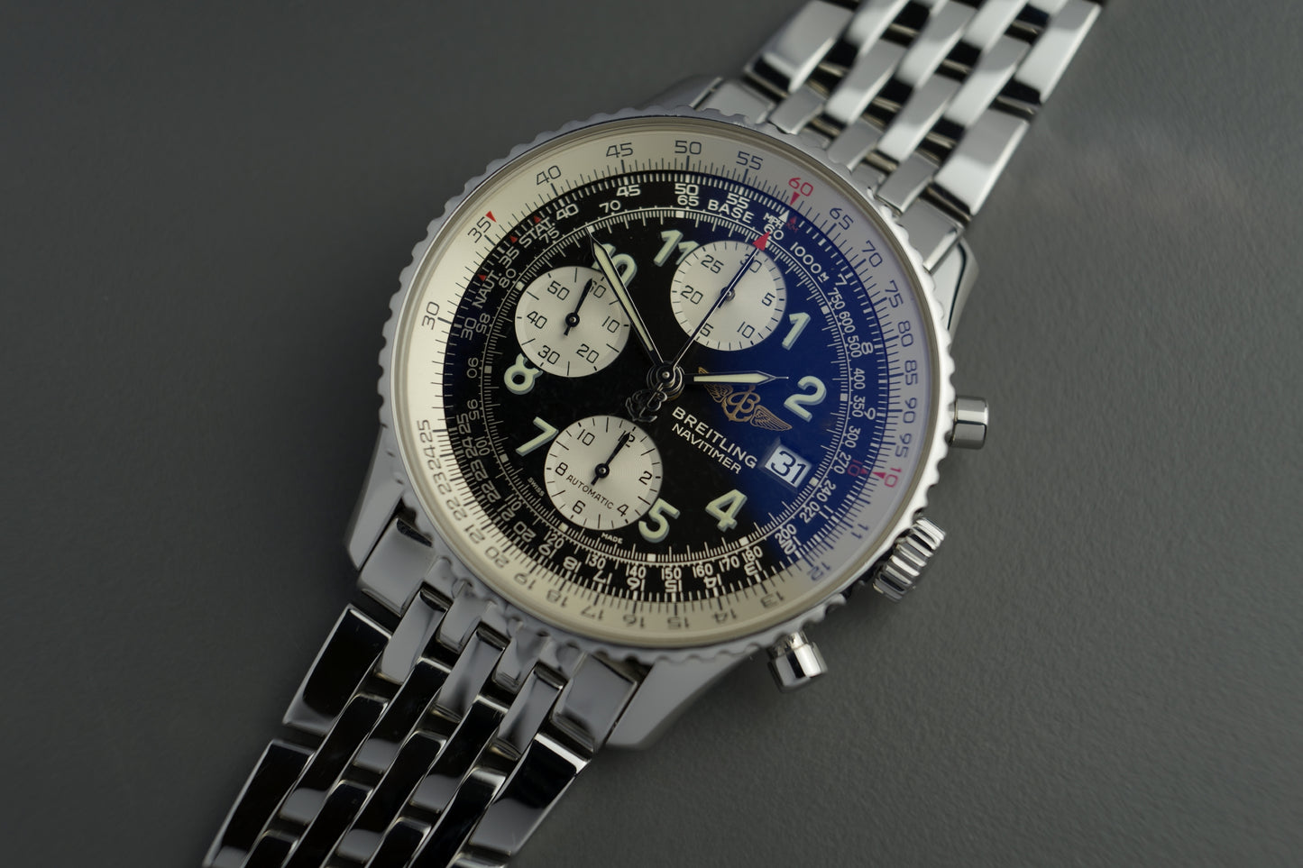 Old Navitimer | 41mm mit allen Papieren und Etui Top Zustand A13322