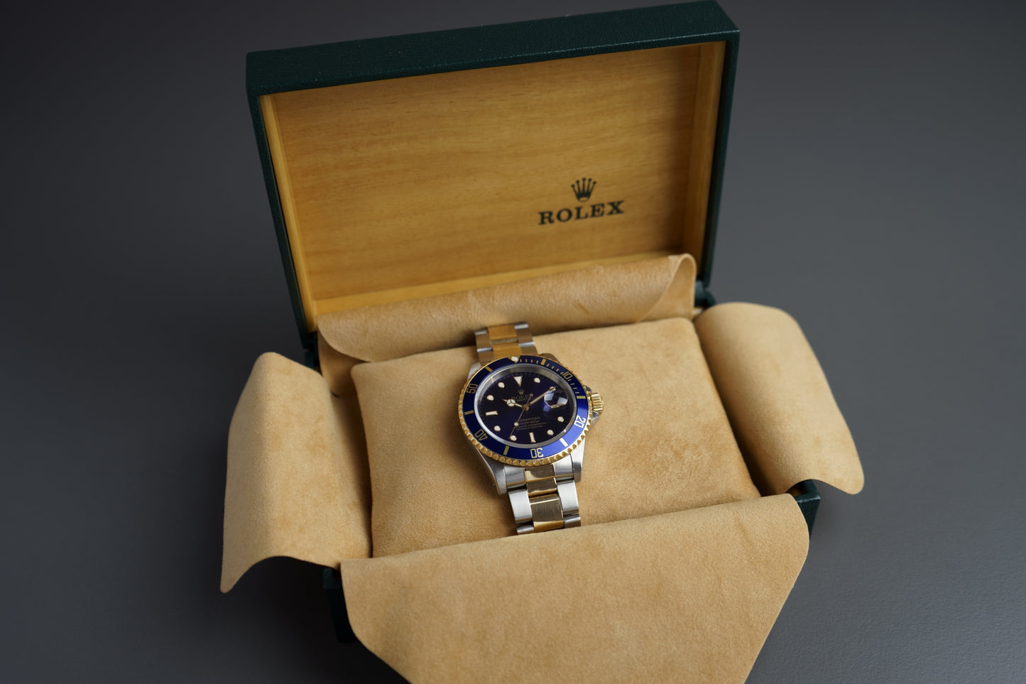 Submariner Date Stahlgold Blau Bluesy 16613 | 40mm Box