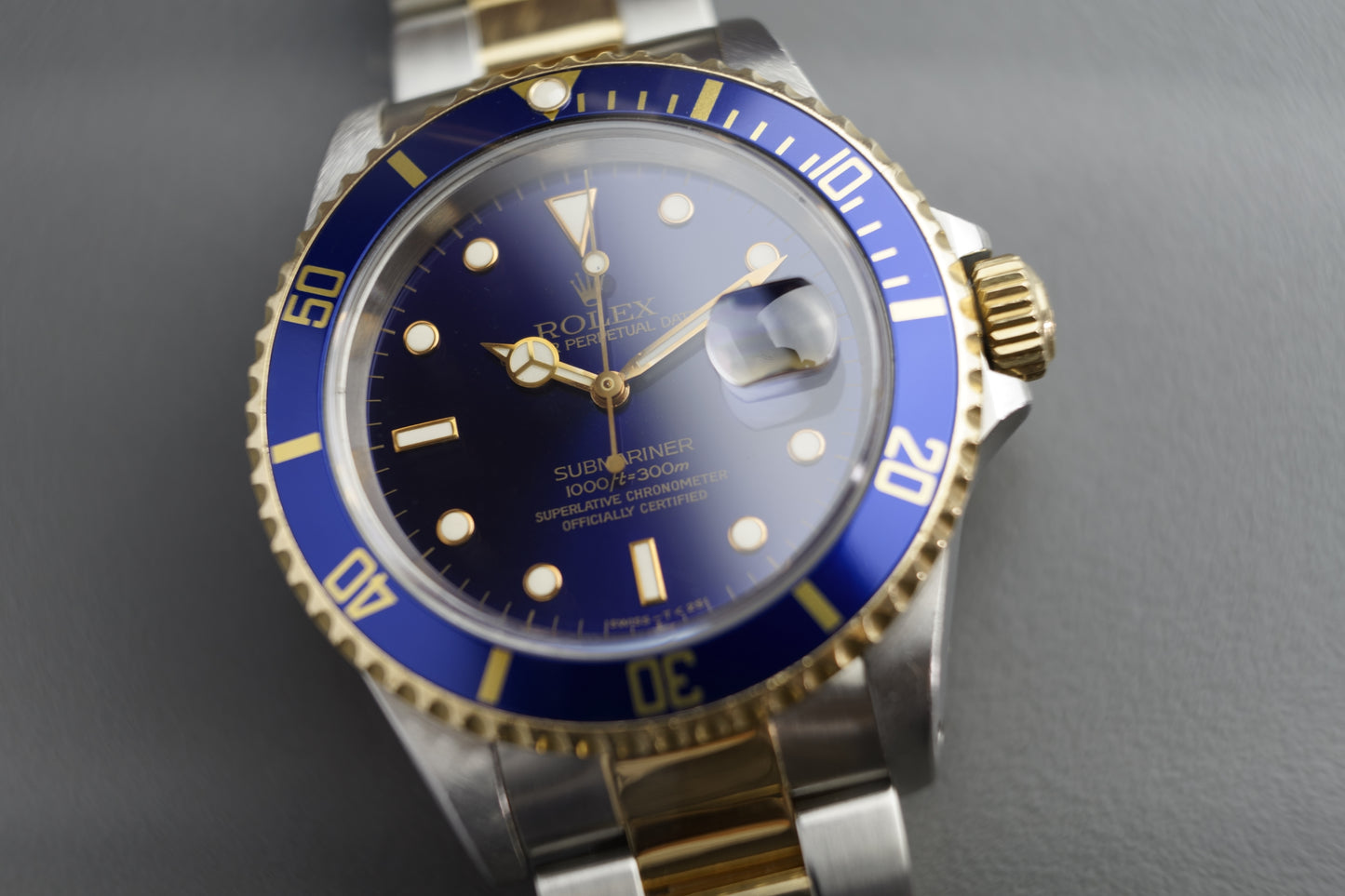 Submariner Date Stahlgold Blau Bluesy 16613 | 40mm Box