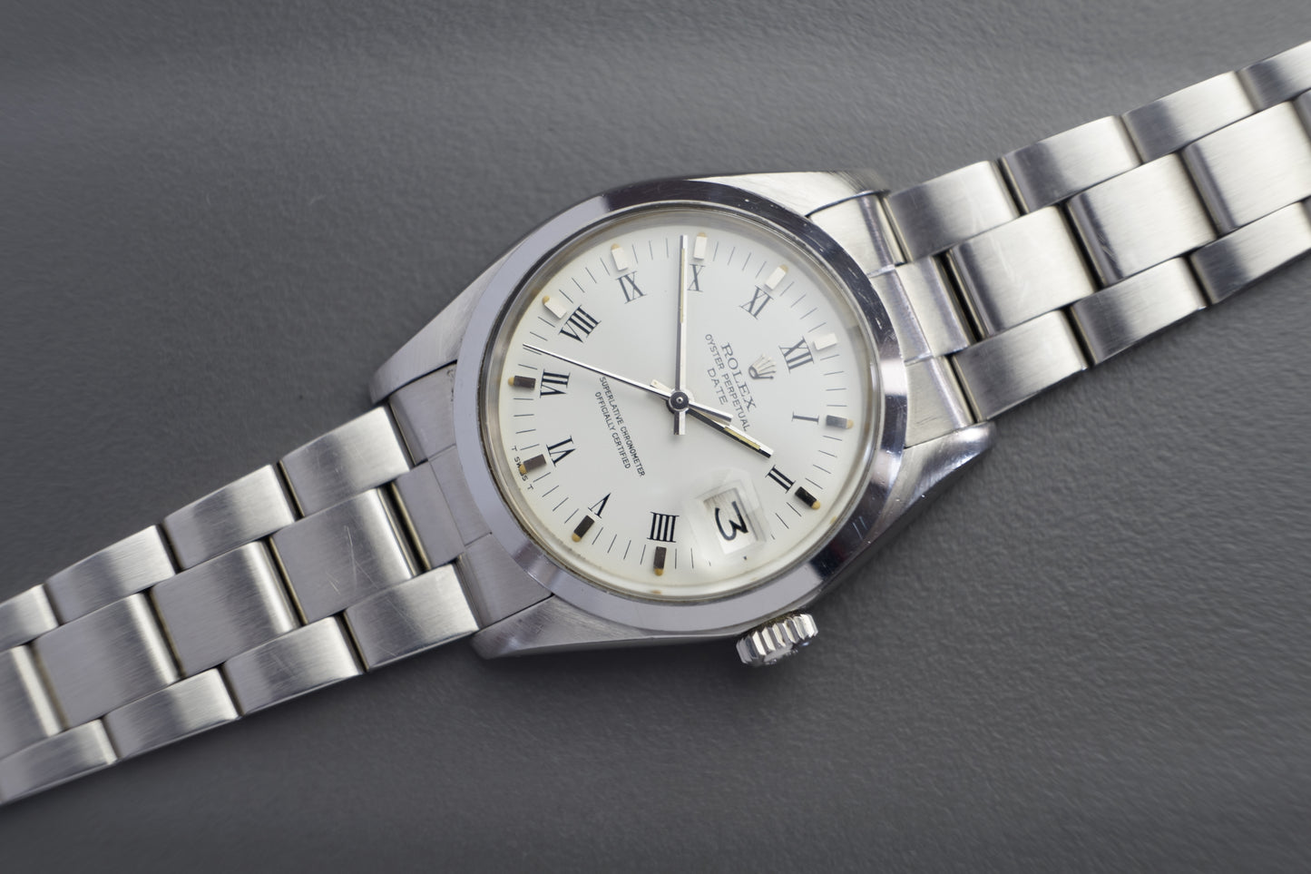 Oyster Perpetual Date Automatik Ref. 1500 Weiß | 34mm