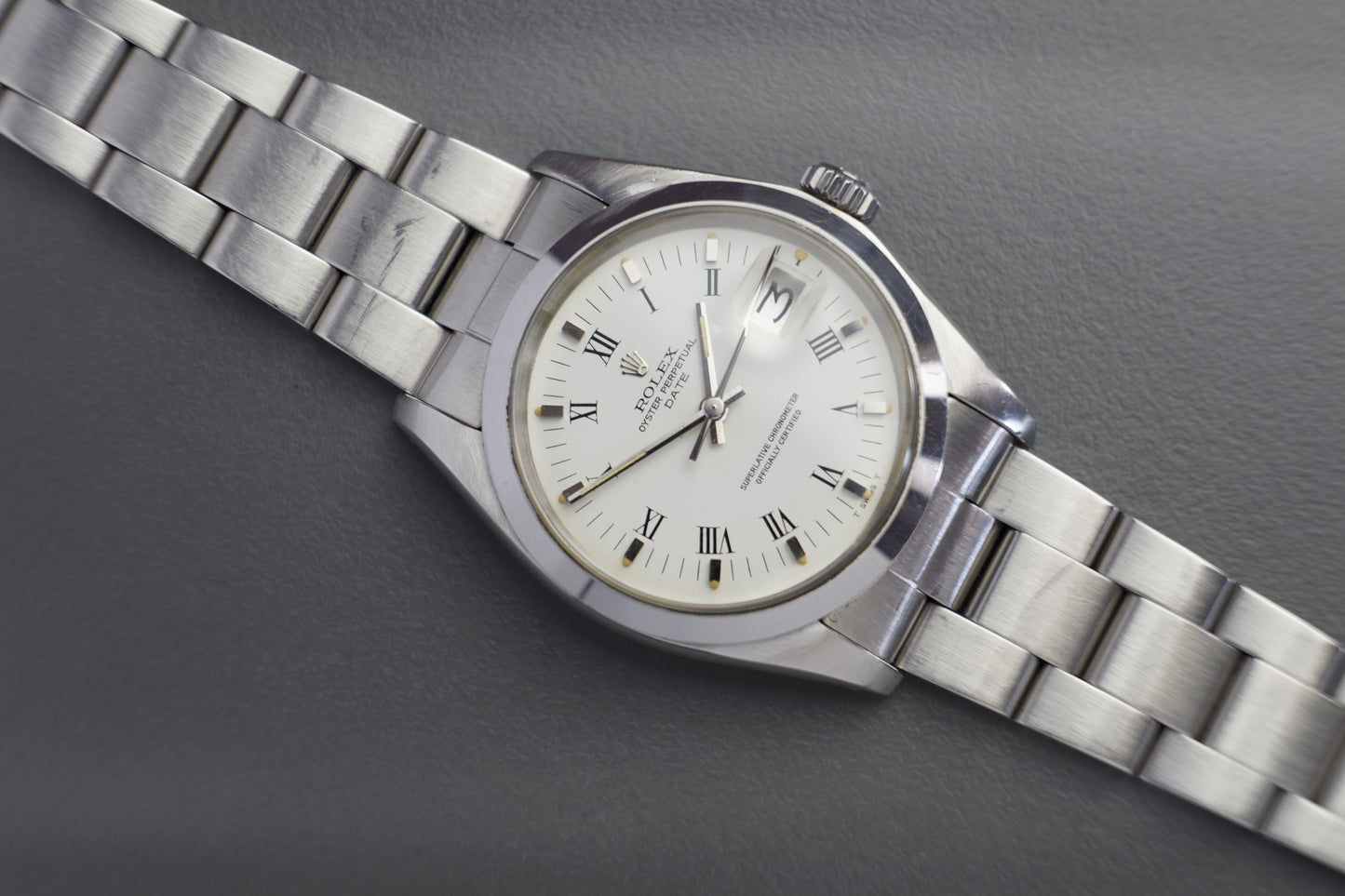 Oyster Perpetual Date Automatik Ref. 1500 Weiß | 34mm