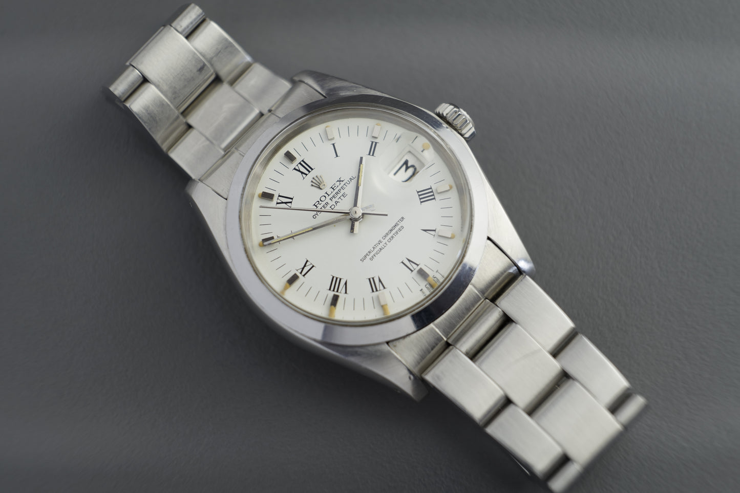 Oyster Perpetual Date Automatik Ref. 1500 Weiß | 34mm