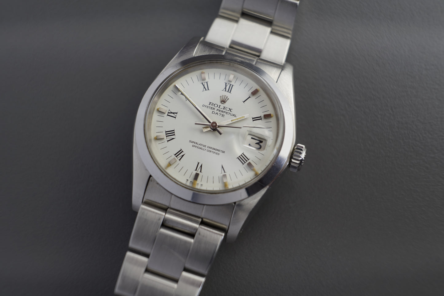 Oyster Perpetual Date Automatik Ref. 1500 Weiß | 34mm