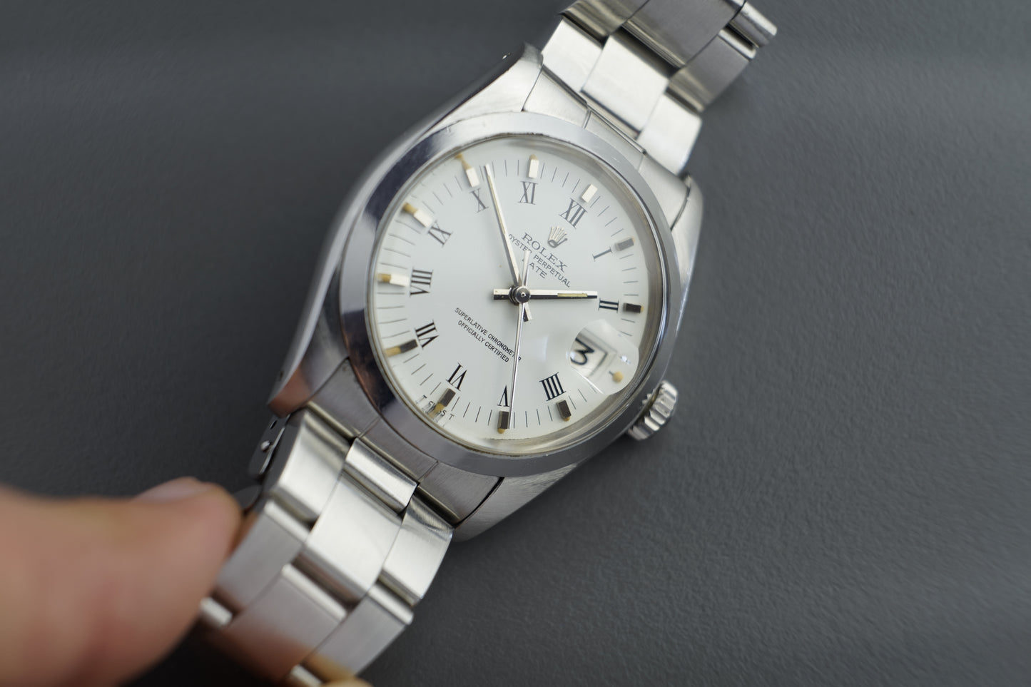 Oyster Perpetual Date Automatik Ref. 1500 Weiß | 34mm