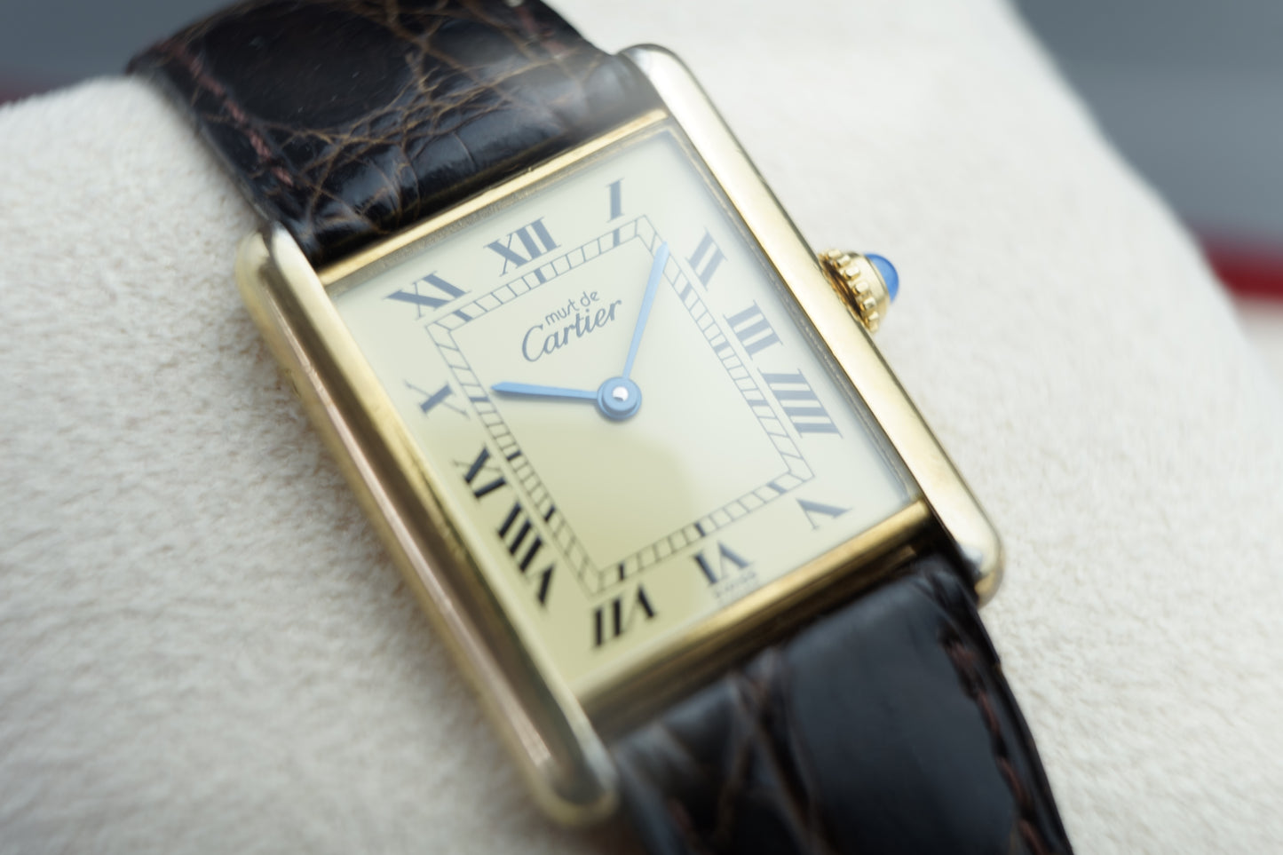 Tank Vermeil 23 x 30 mm Roman 590005 Vintage Unisex