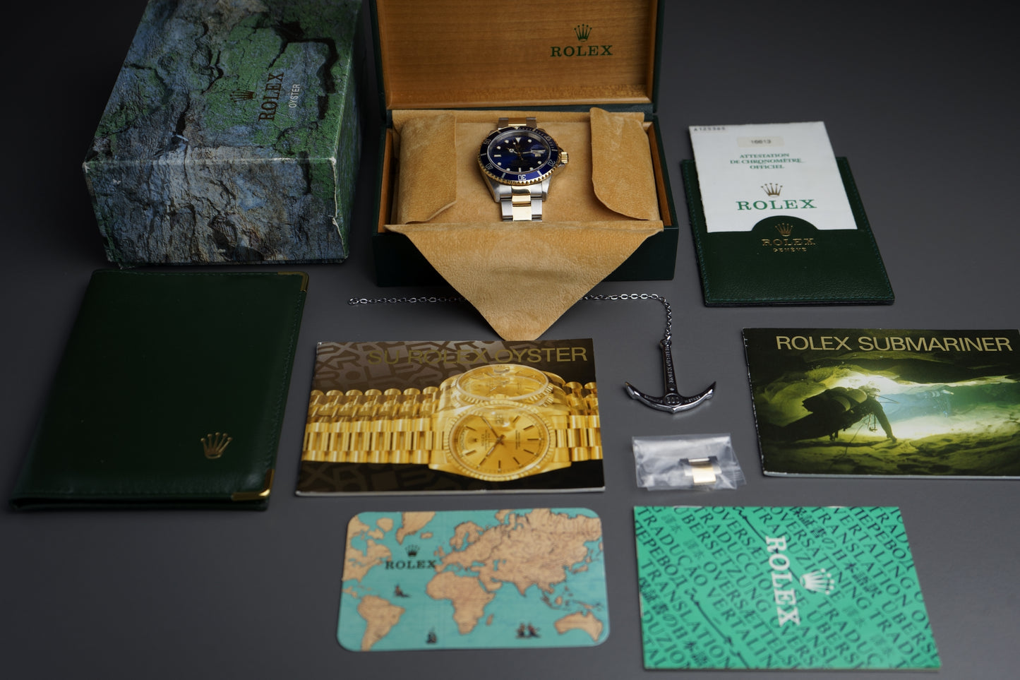 Submariner Date Stahlgold Blau Bluesy 16613 | 40mm Full Set Swiss Only