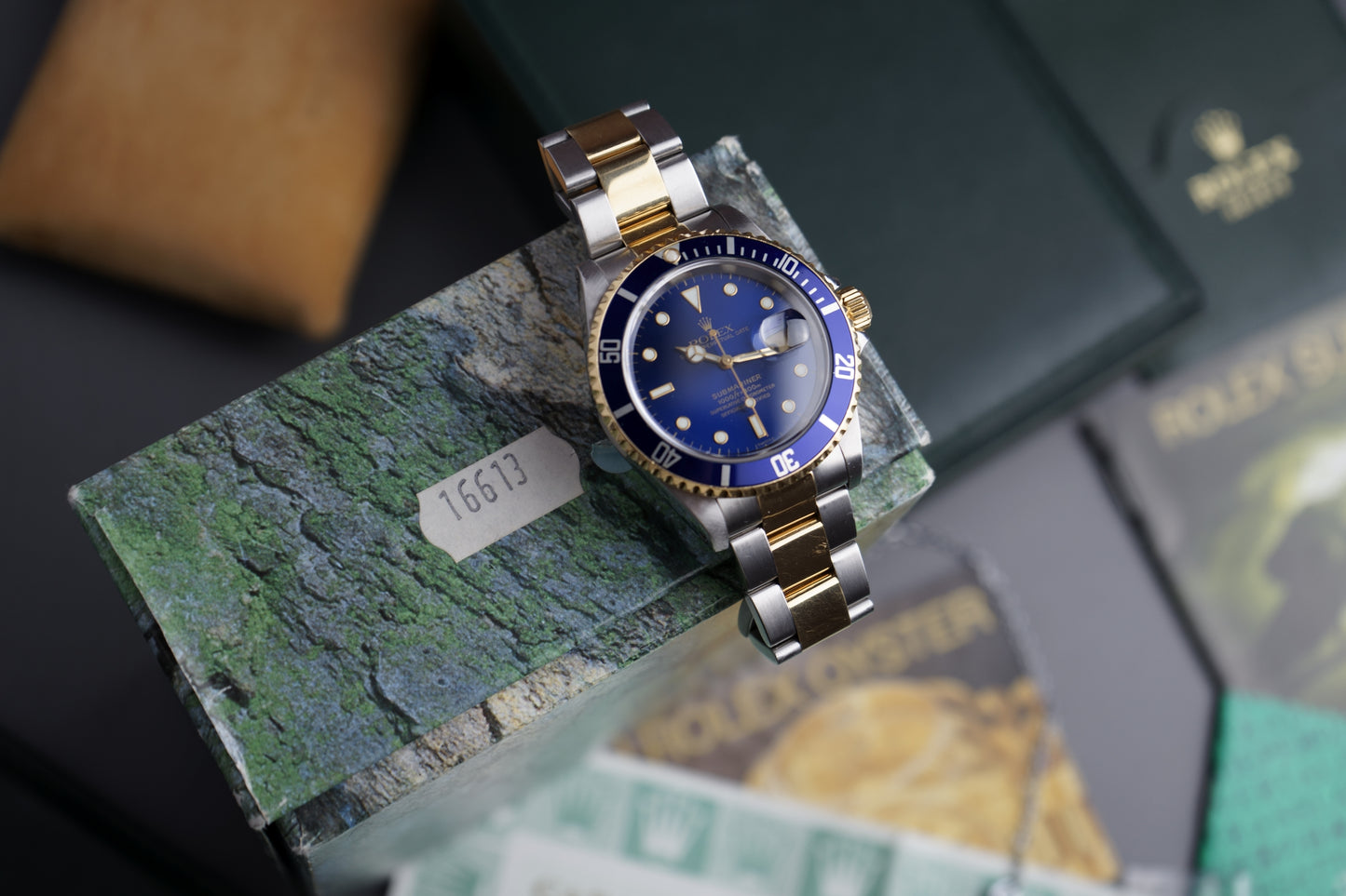 Submariner Date Stahlgold Blau Bluesy 16613 | 40mm Full Set Swiss Only