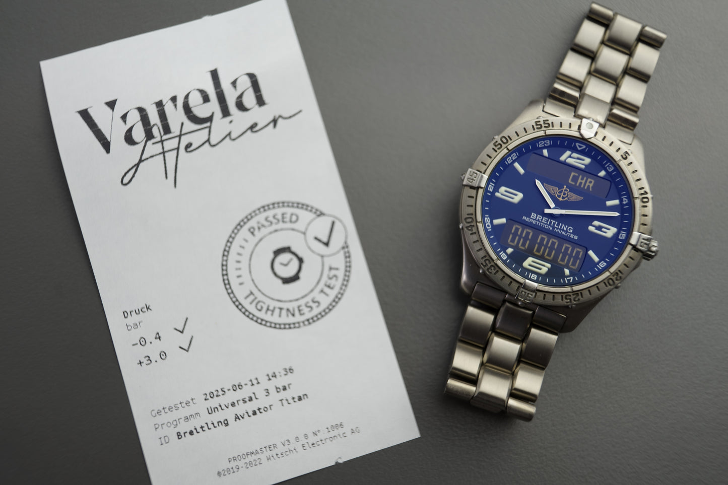Aerosprce Fliegeruhr Titan | 42mm Top Zustand E65062 Revision 2025
