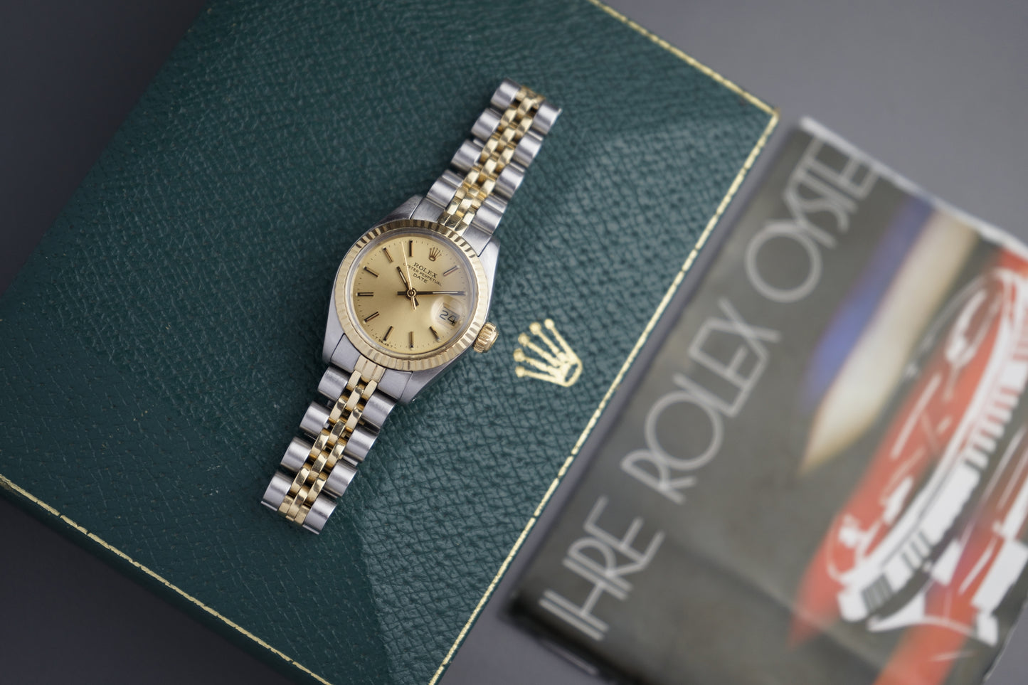 Oyster Date Lady 26mm | 6917 Stahlgold Jubilee Box Papiere