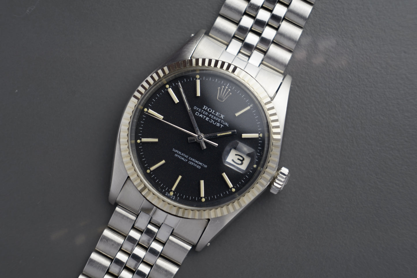 Datejust 36mm Confetti | 1601 Jubilee schwarzes Blatt