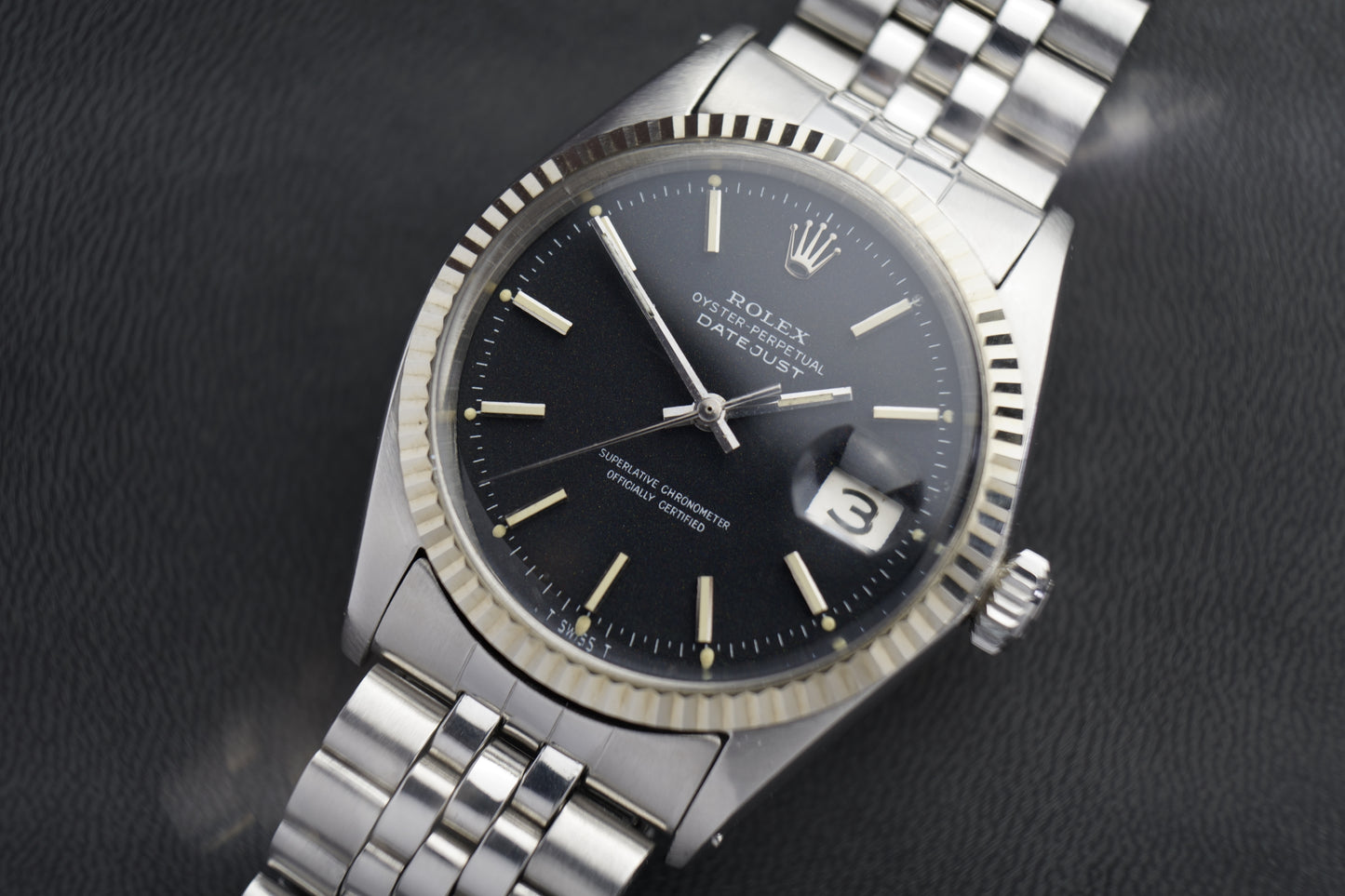 Datejust 36mm Confetti | 1601 Jubilee schwarzes Blatt