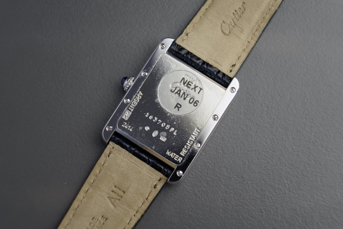 Tank Vermeil 2414 25 x 33 mm Roman Numerals