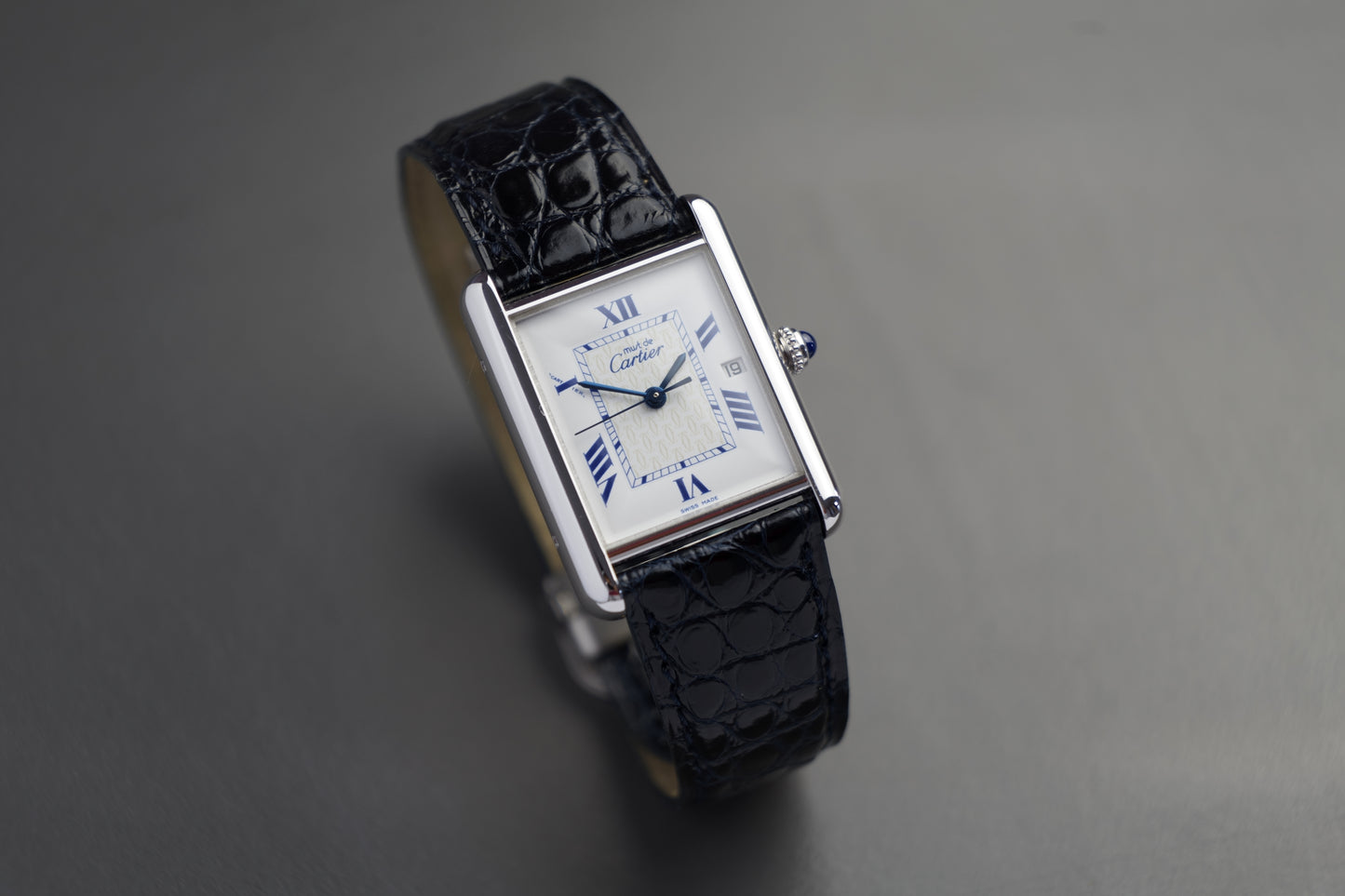 Tank Vermeil 2414 25 x 33 mm Roman Numerals