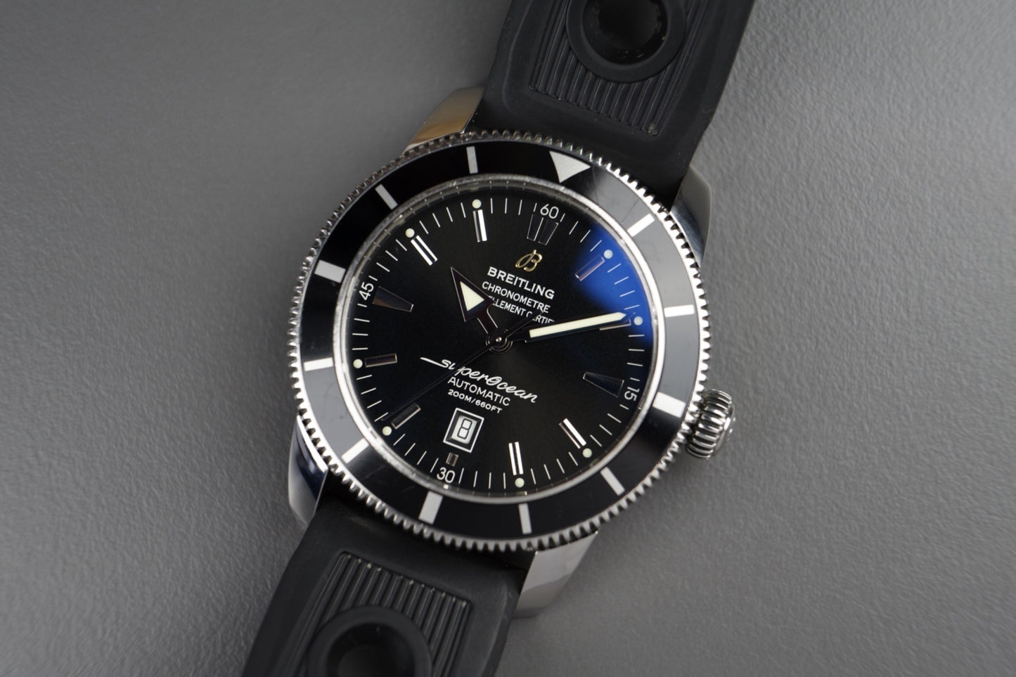 Superocean Heritage Schwarz 46mm | Full Set