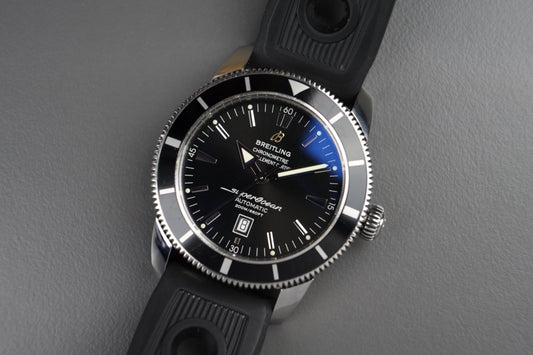 Superocean Heritage Schwarz 46mm | Full Set