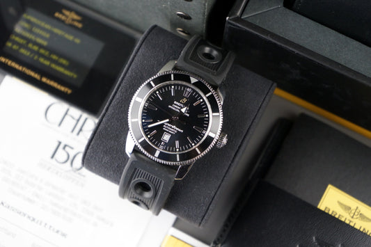 Superocean Heritage Schwarz 46mm | Full Set