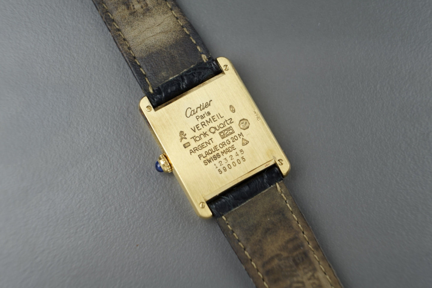Tank Vermeil 23mm Quartz | Full Set