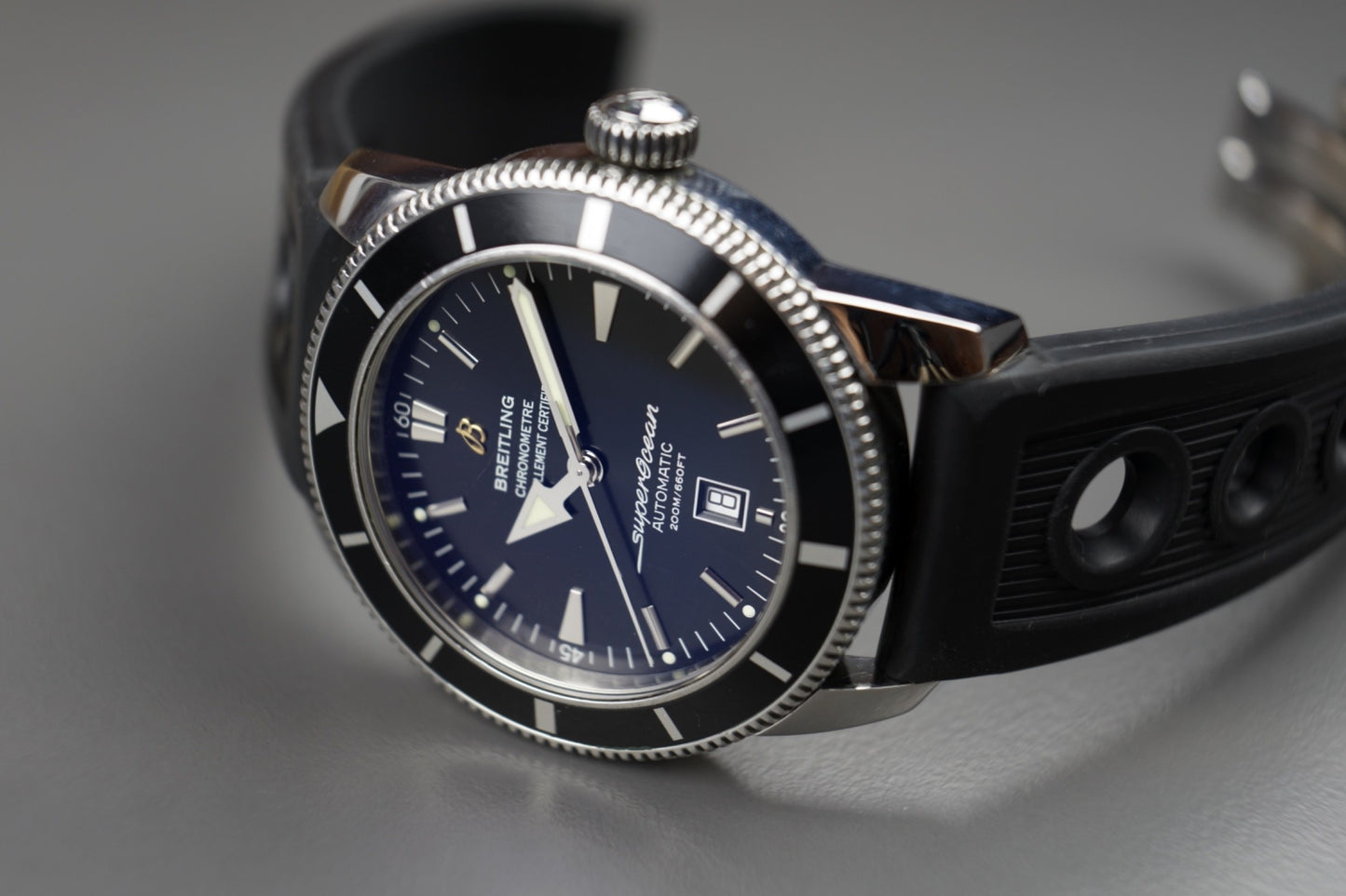 Superocean Heritage Schwarz 46mm | Full Set
