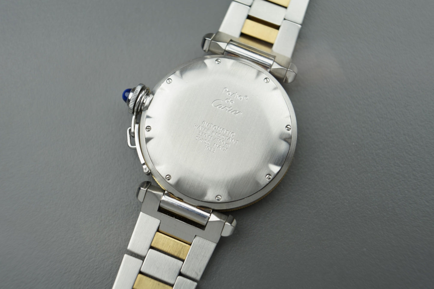Pasha Stahl Gold 38mm Automatik Box 1033