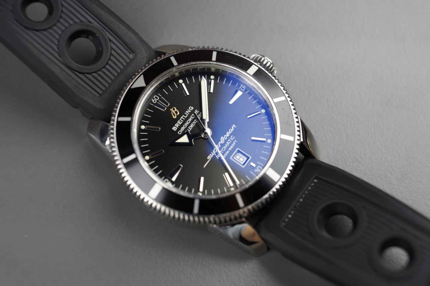 Superocean Heritage Schwarz 46mm | Full Set