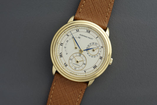 Dual Time Automatik Réf. 25685 | Full Set 36mm 18K Gelbgold