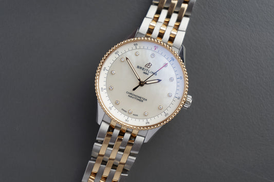 Navitimer Lady Perlmutt Diamanten 32mm | Top Zustand Full Set U77320