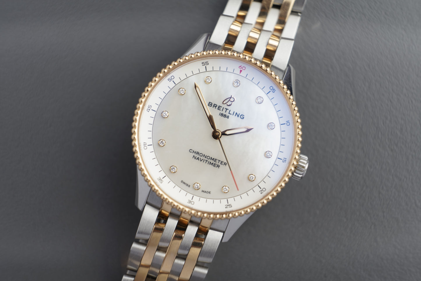 Navitimer Lady Perlmutt Diamanten 32mm | Top Zustand Full Set U77320