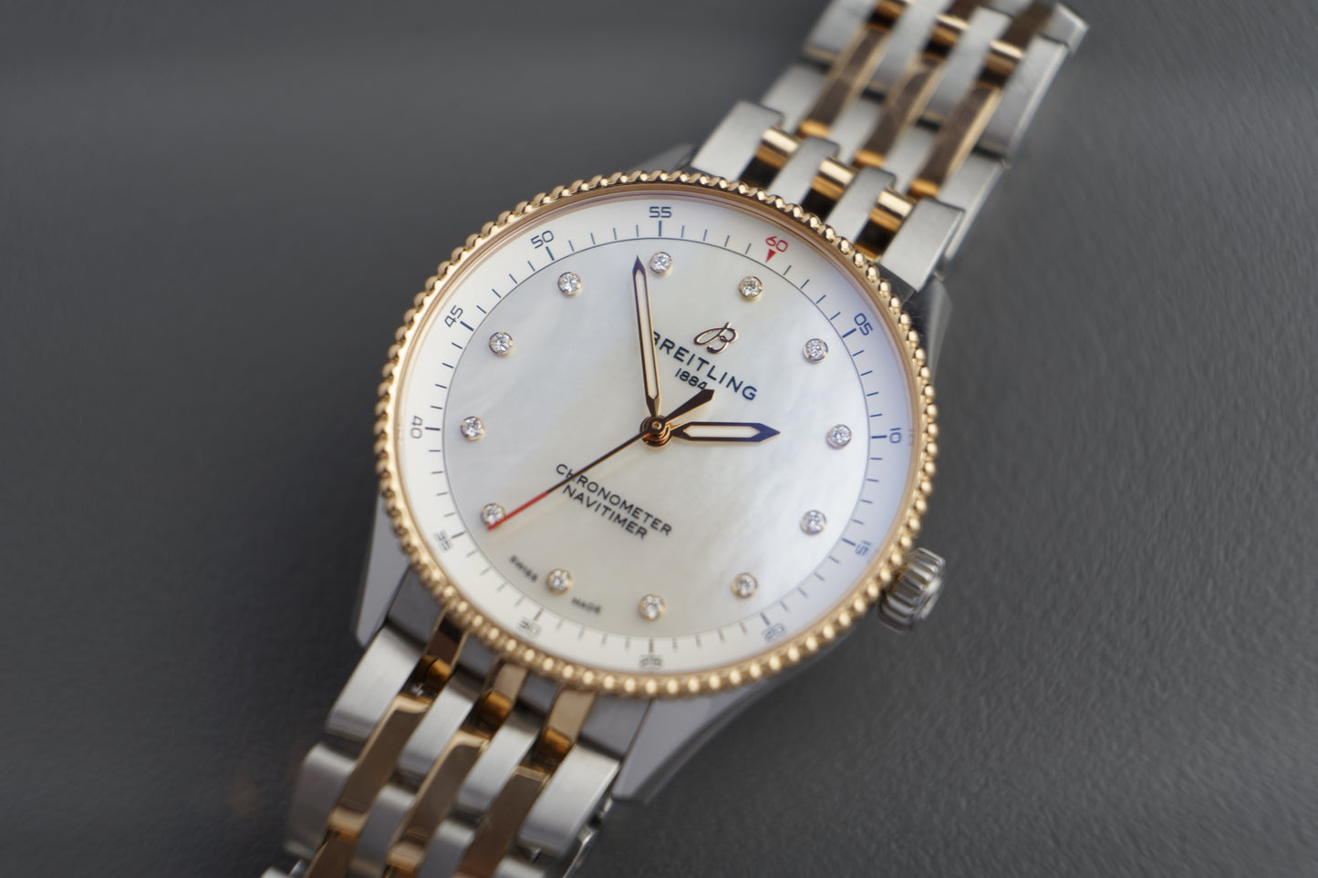 Navitimer Lady Perlmutt Diamanten 32mm | Top Zustand Full Set U77320