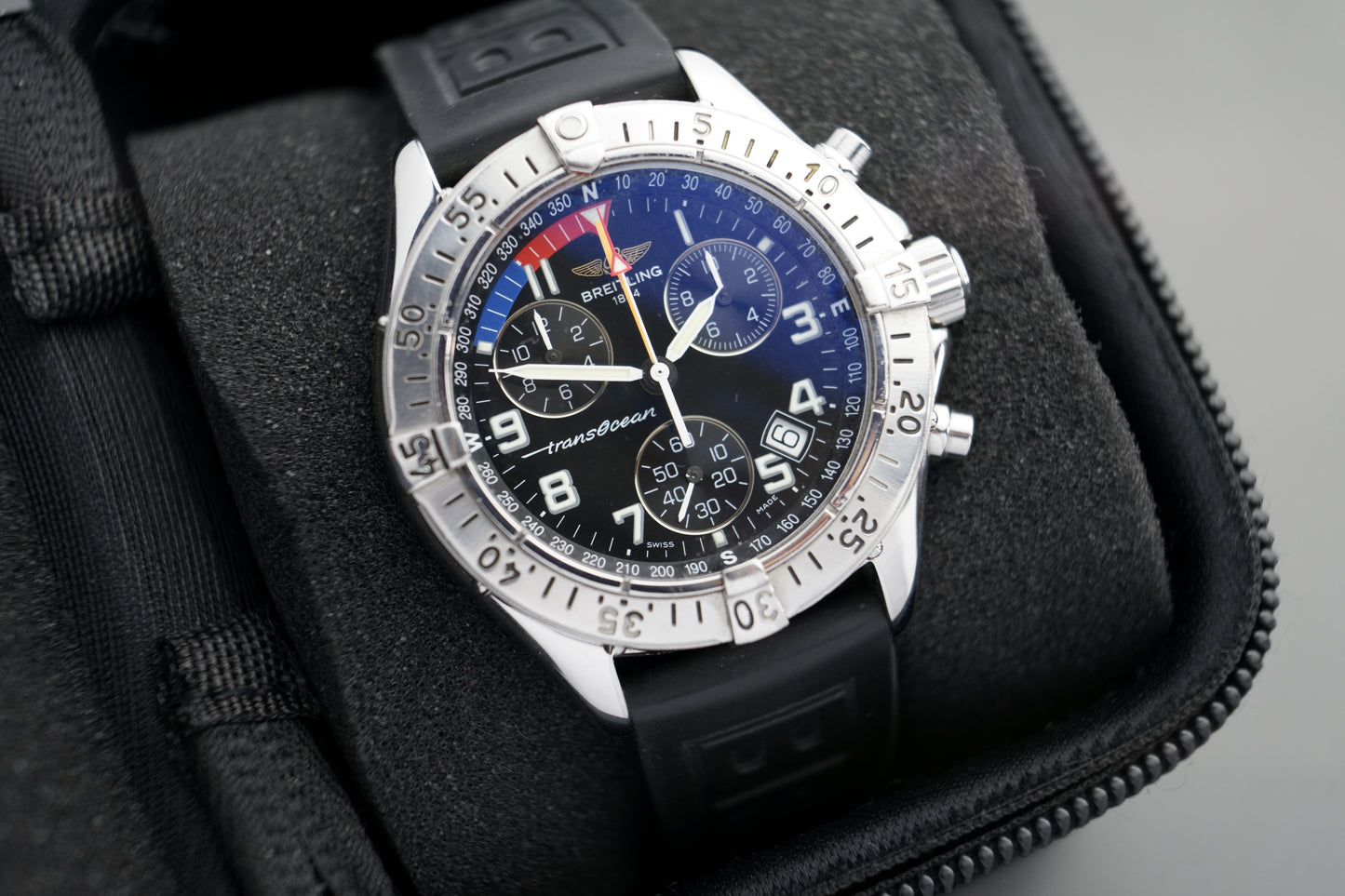 Transocean Quartz Chronograph | 42mm Top Zustand A53340