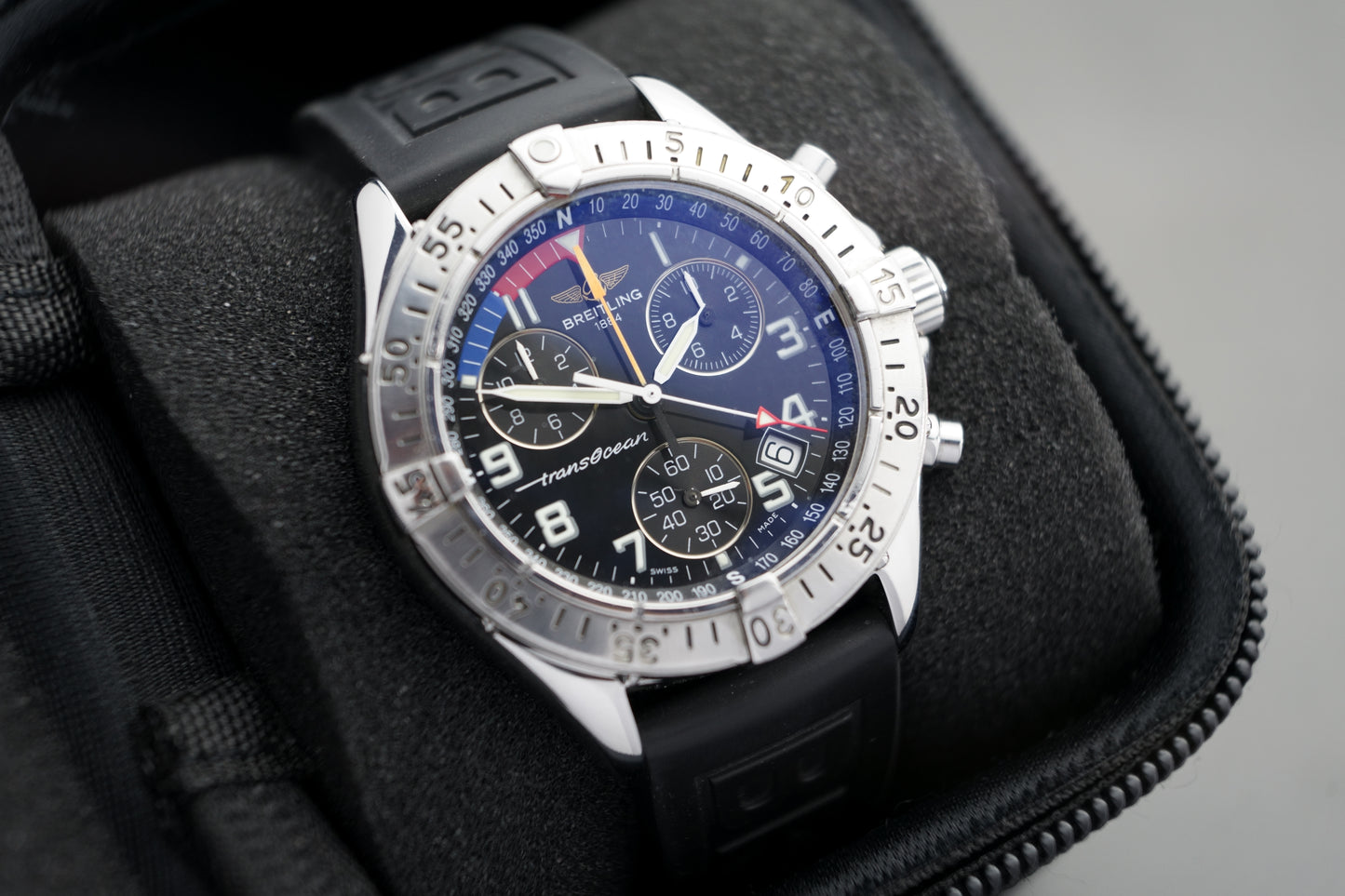 Transocean Quartz Chronograph | 42mm Top Zustand A53340