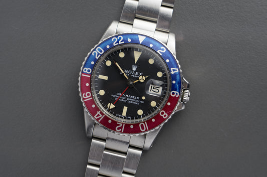 GMT-Master 1675 Pepsi Vintage | perfekte Patina Mark II