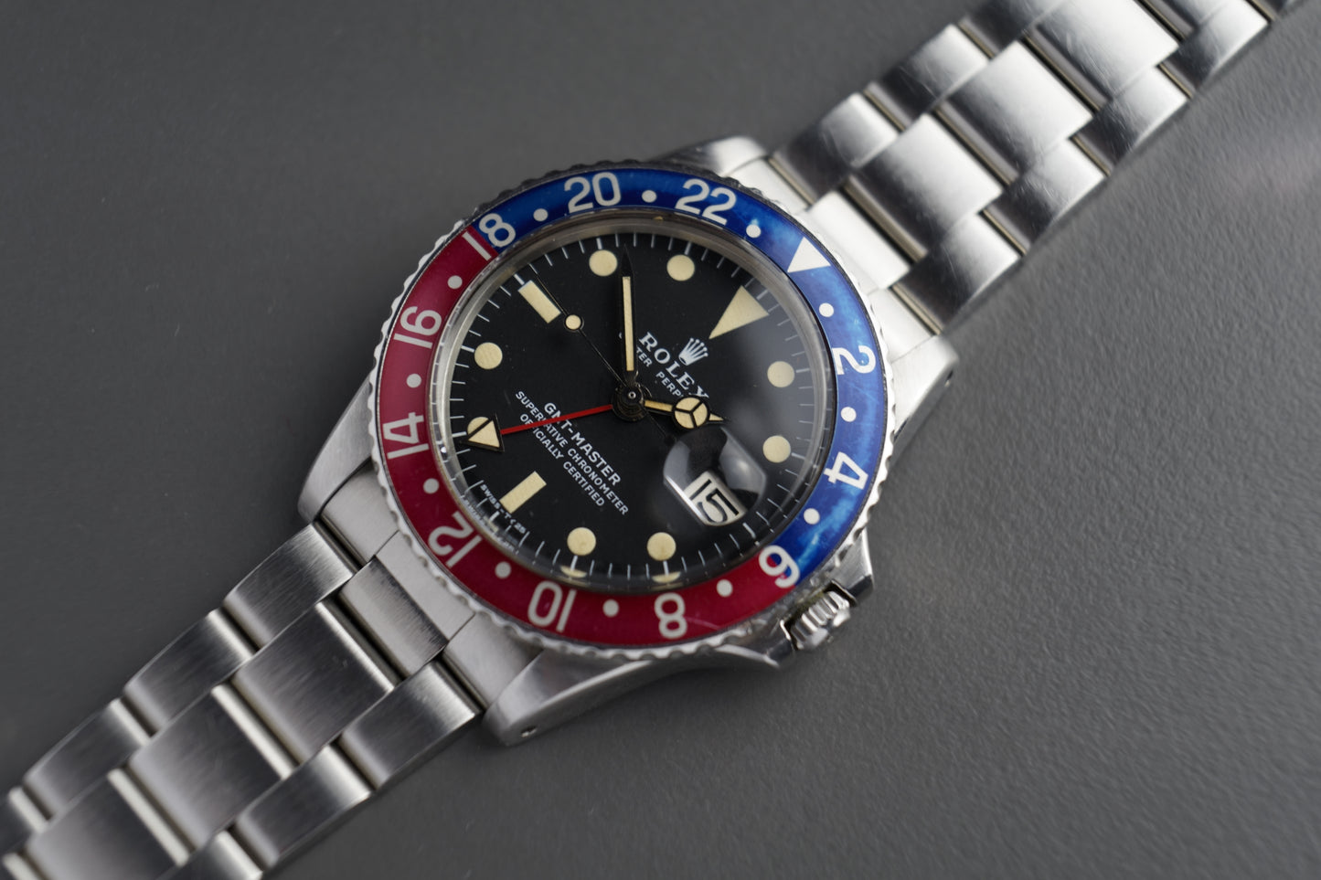 GMT-Master 1675 Pepsi Vintage | perfekte Patina Mark II