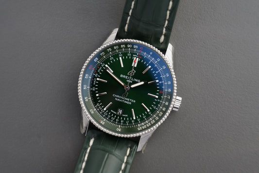 Navitimer Automatik Grün 41mm A17326 |  Full Set Verklebt