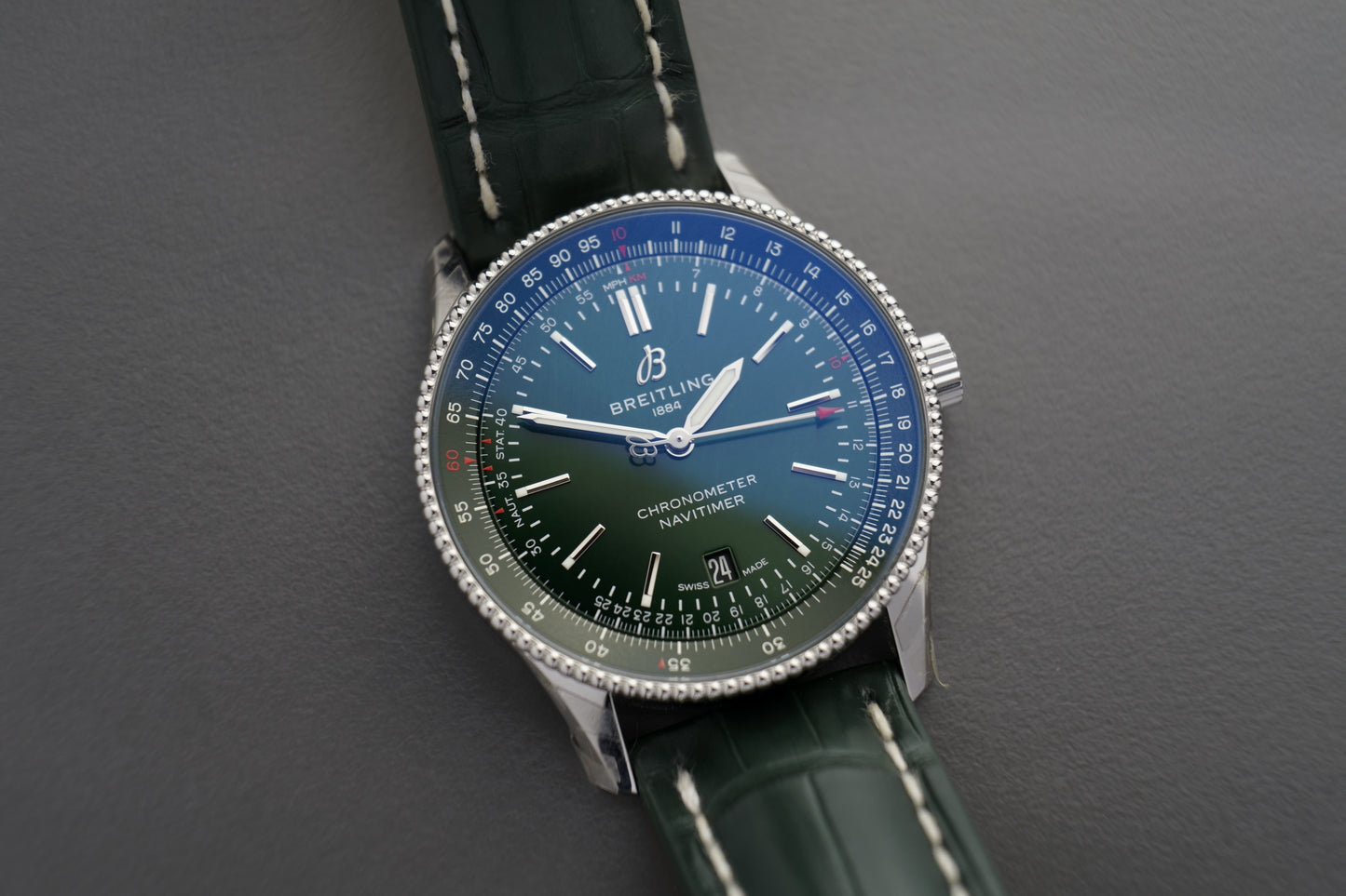 Navitimer Automatik Grün 41mm A17326 |  Full Set Verklebt