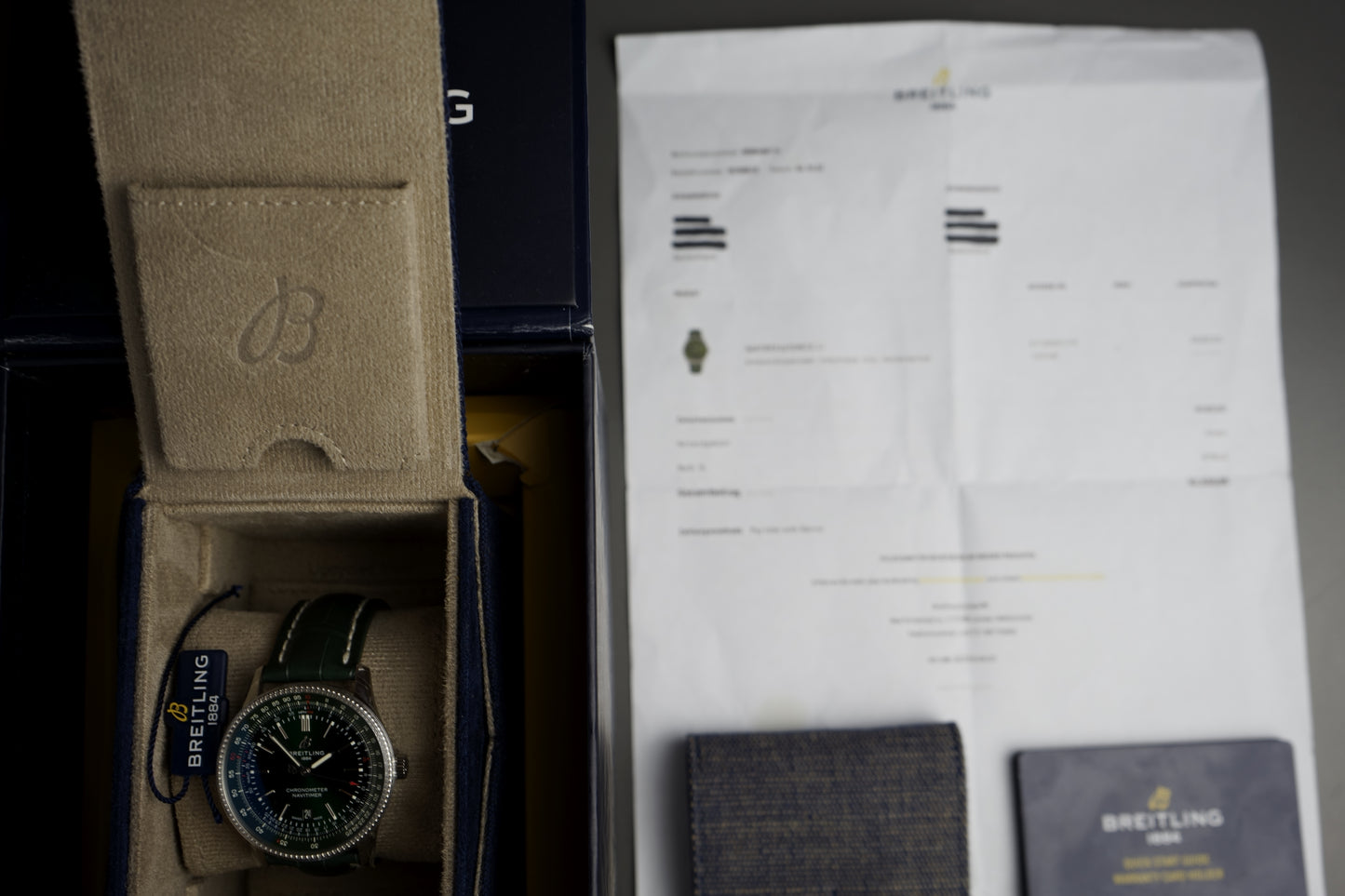 Navitimer Automatik Grün 41mm A17326 |  Full Set Verklebt