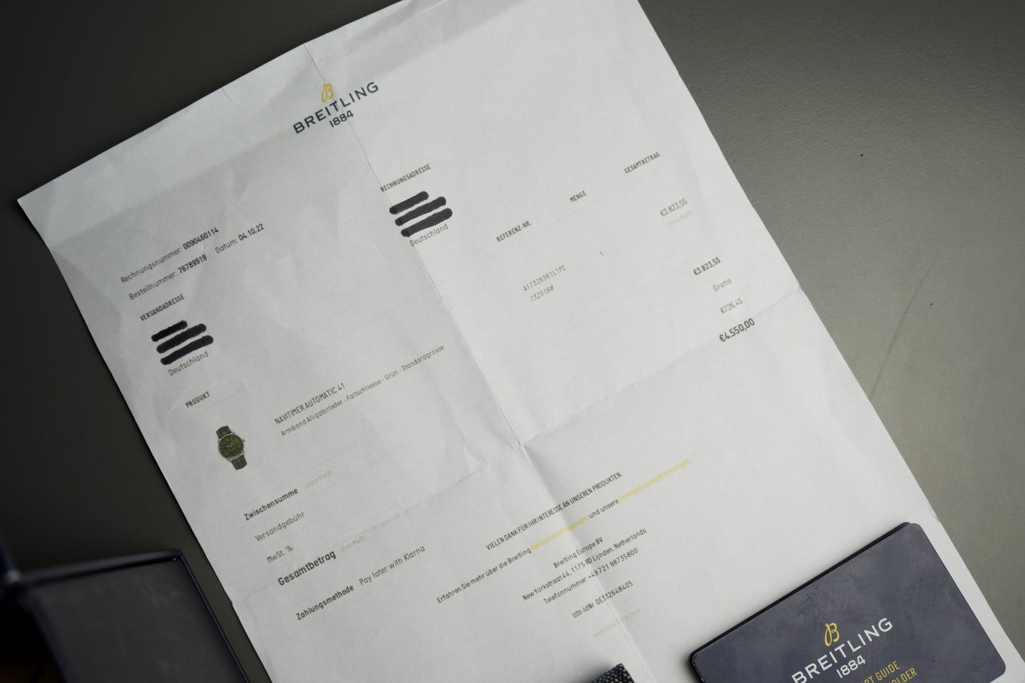 Navitimer Automatik Grün 41mm A17326 |  Full Set Verklebt