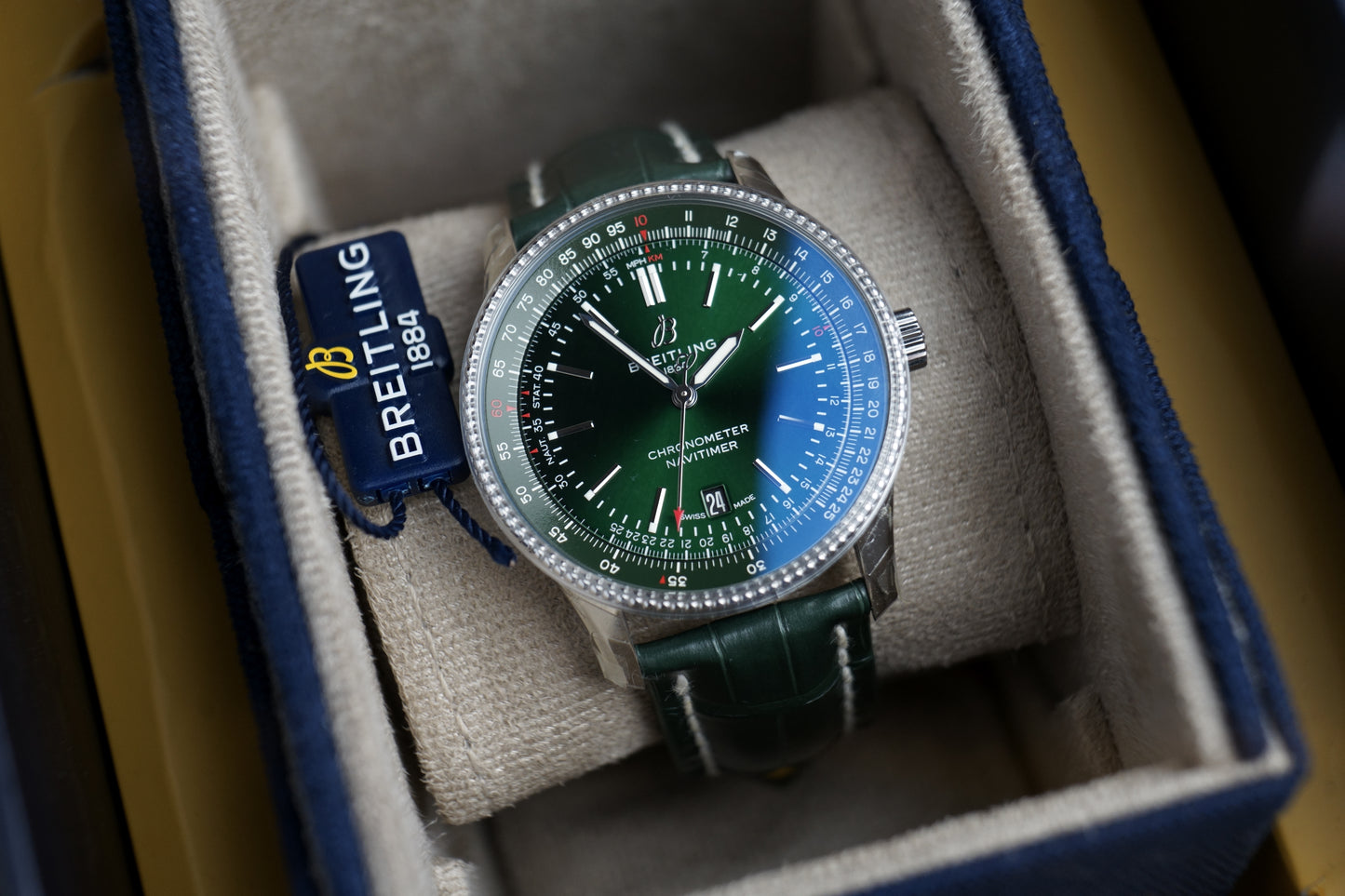 Navitimer Automatik Grün 41mm A17326 |  Full Set Verklebt