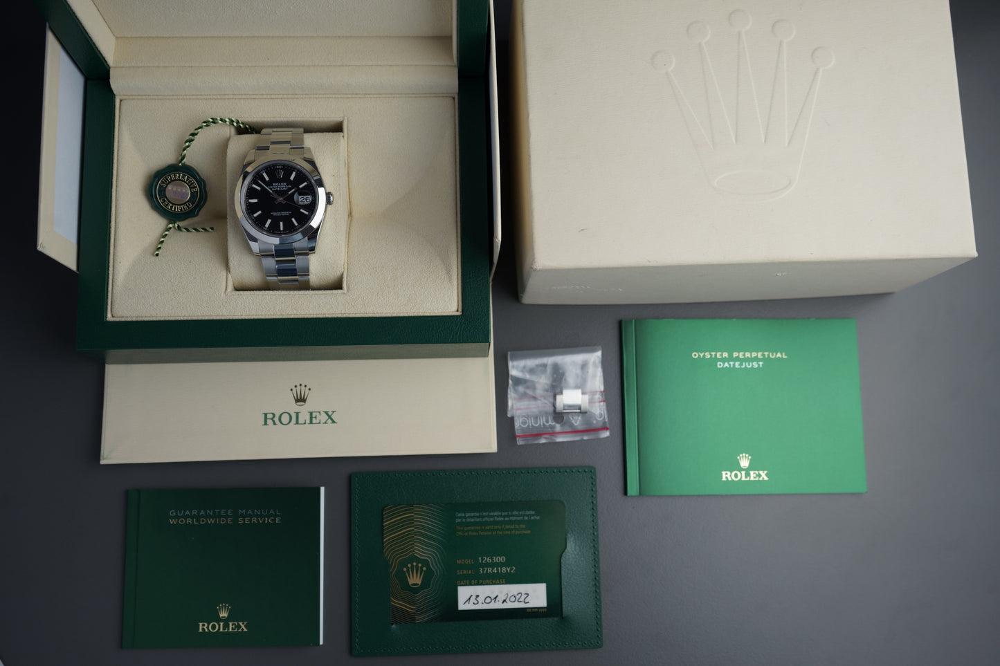 Datejust 41 Oyster 126300 | Full Set 2022