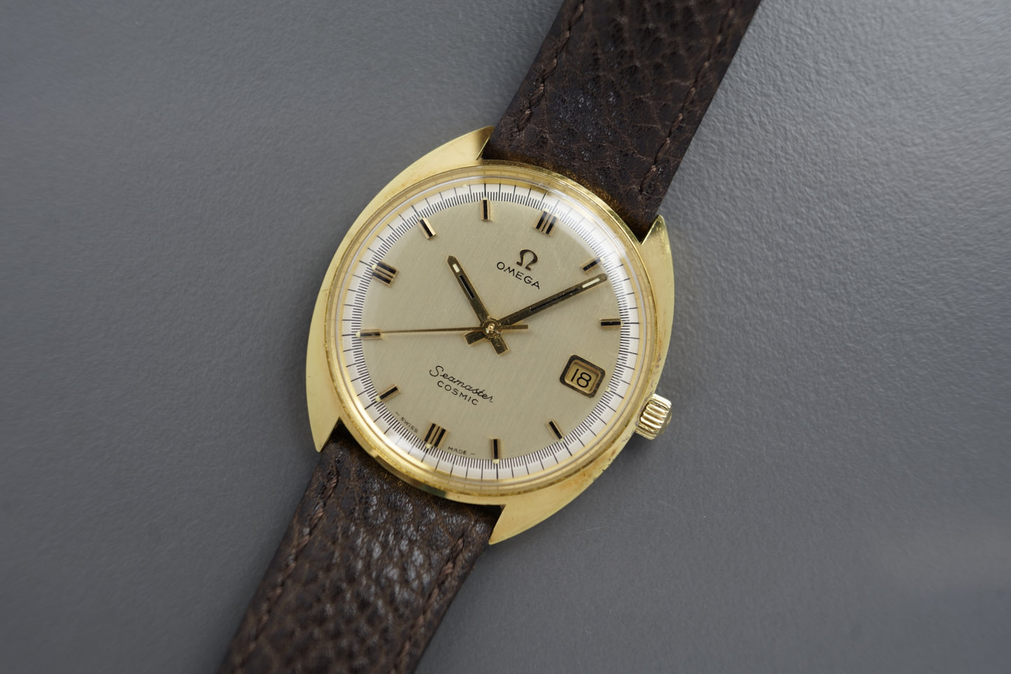 Seamaster Cosmic Handaufzug Ref. 166.026 | 34mm vergoldet