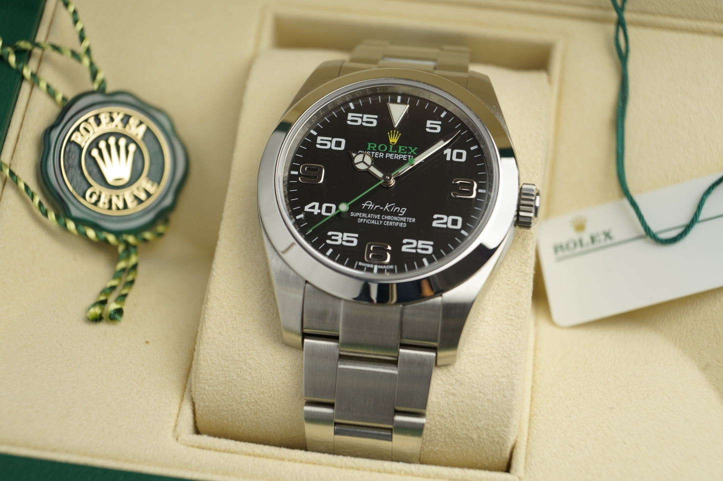 Rolex Air-King Full Set 116900 Top Zustand