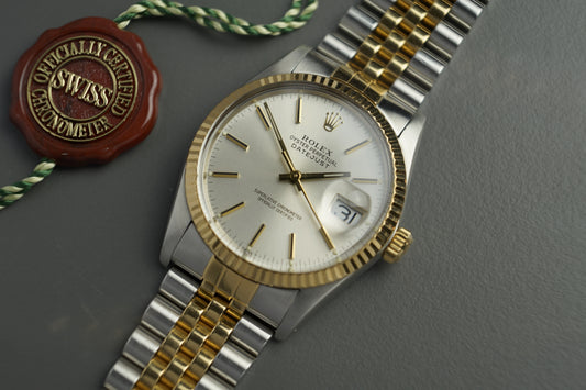 Datejust 36 | Deutsches Full Set 16013 Gelbgold Jubilee