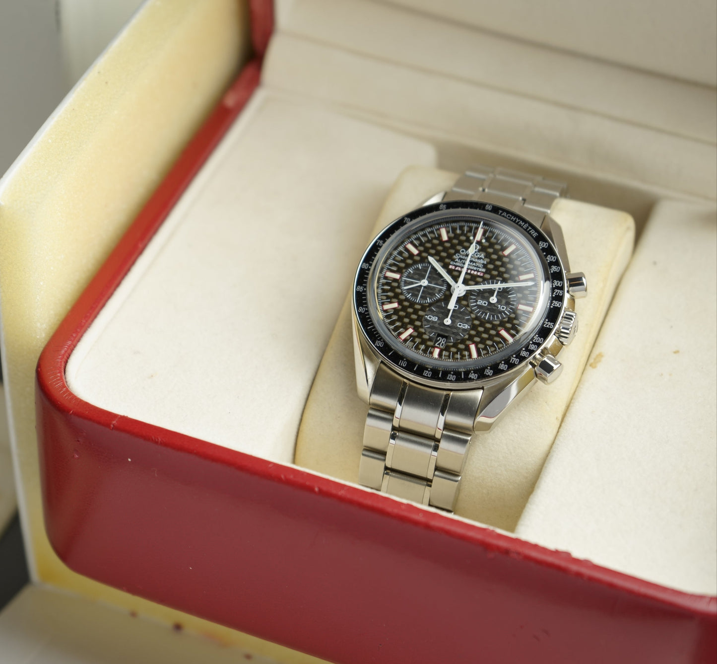 Speedmaster Racing Automatik | 42mm Full Set Wempe Service 3552.59.00