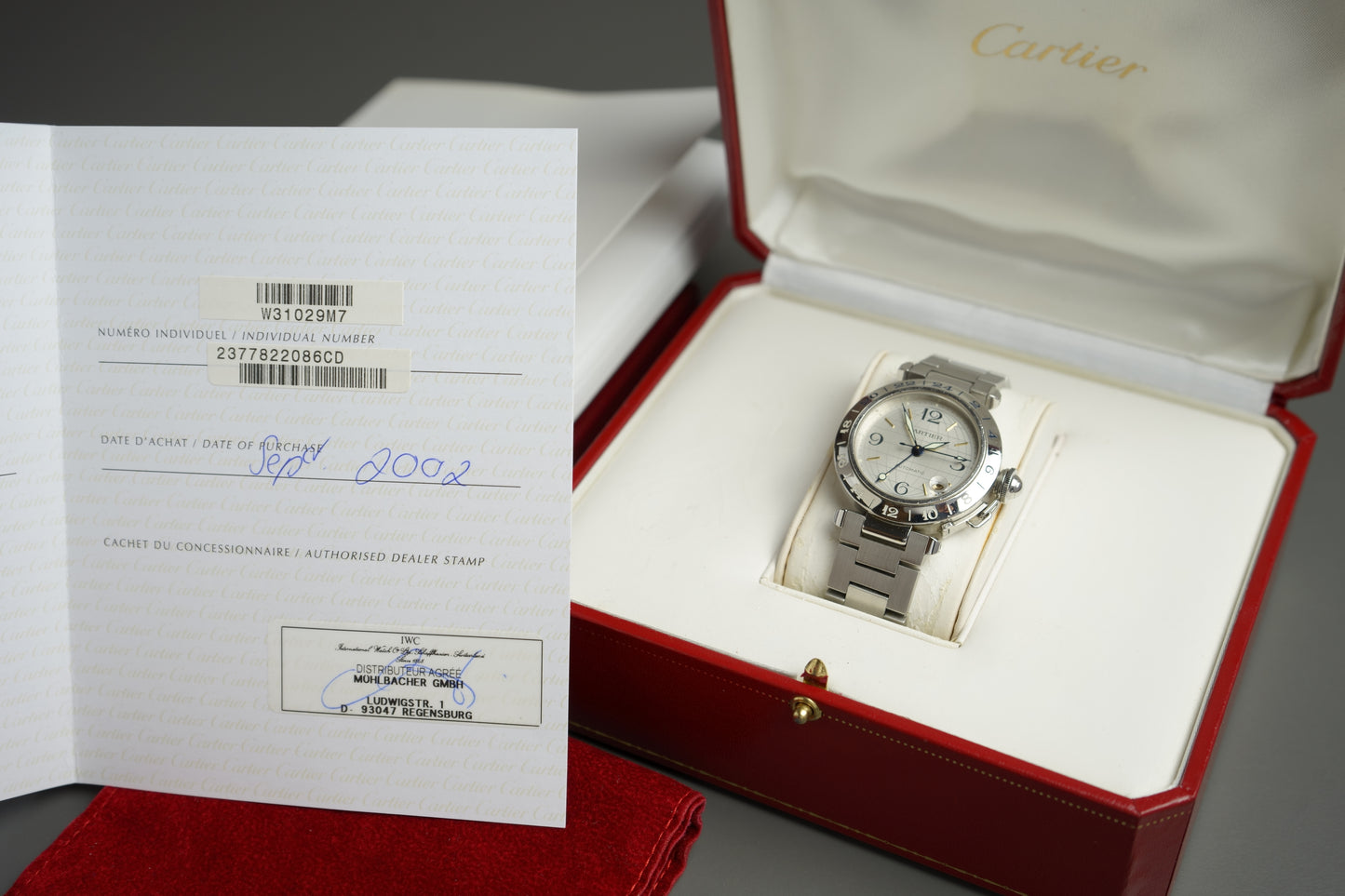 Pasha C GMT | 35mm Automatik deutsches Full Set 2377