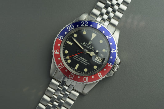 GMT-Master Pepsi 1675 MKI "Long E" Vintage | Volle Revision 2024