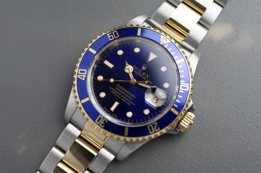 Submariner Date Stahlgold Blau Bluesy 16613 | 40mm Box
